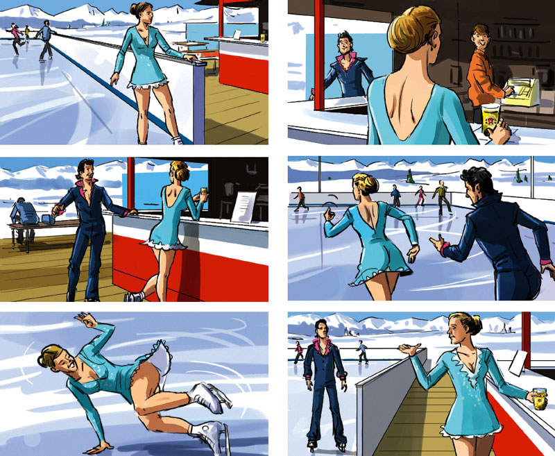 Marco Schaaf storyboard for Lidl