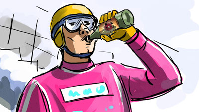 Marco Schaaf Illustration Skispringer