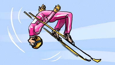 Marco Schaaf Illustration Skispringer