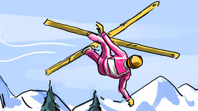 Marco Schaaf Illustration Skispringer