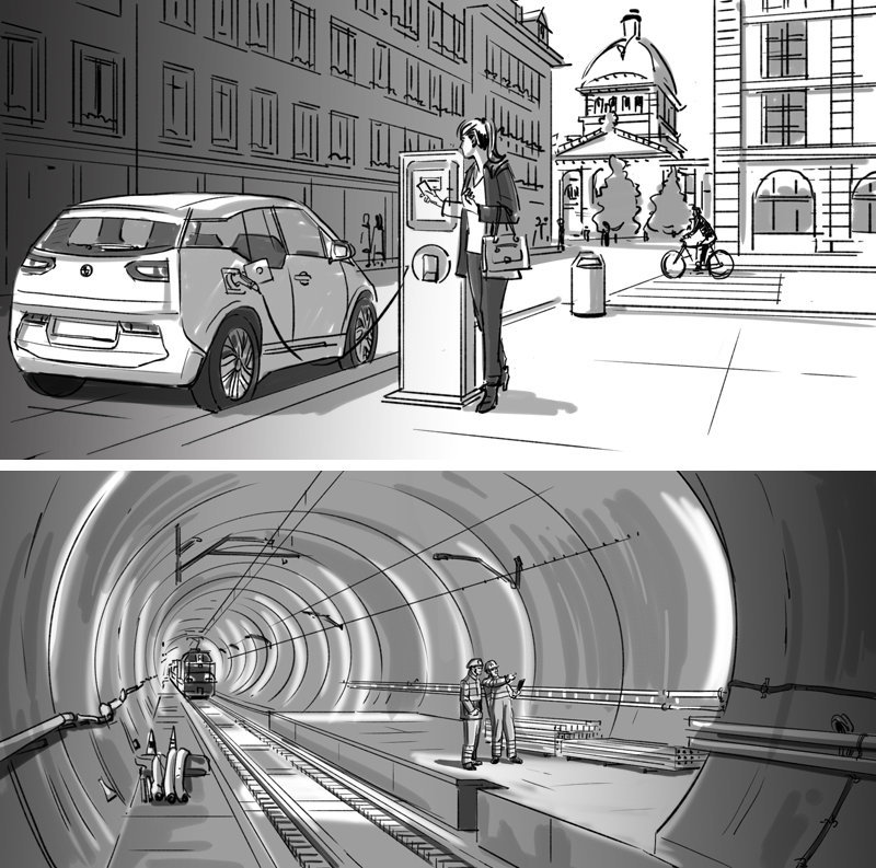 Marco Schaaf draws for Transit
